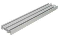 Vorhangschiene 3-läufig silber
