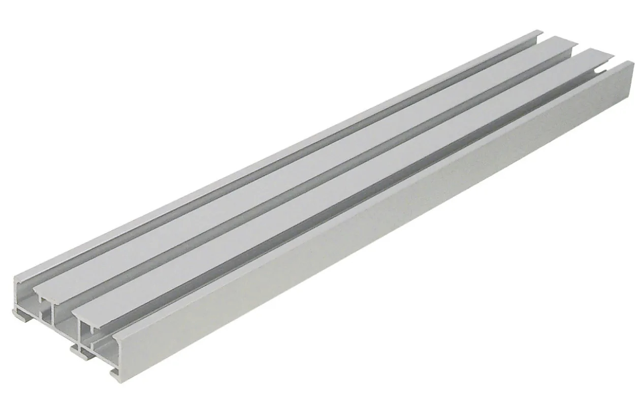 Vorhangschiene 3-läufig silber