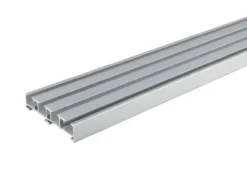 Vorhangschiene 4-läufig silber