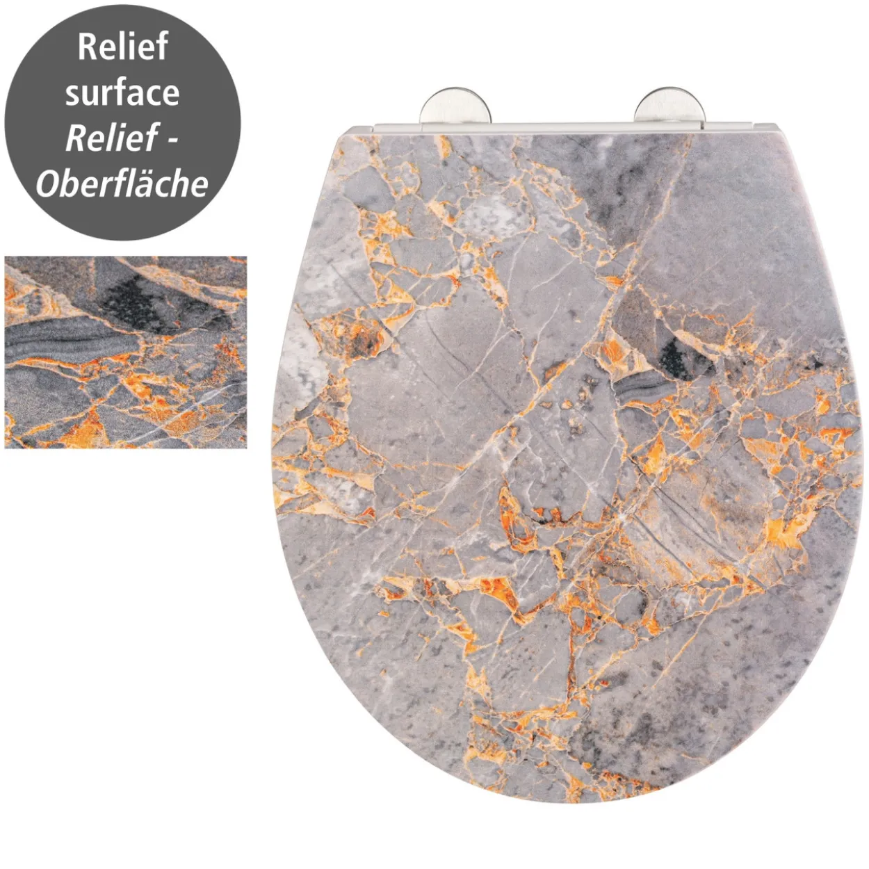 WC-Sitz GREY MARBLE